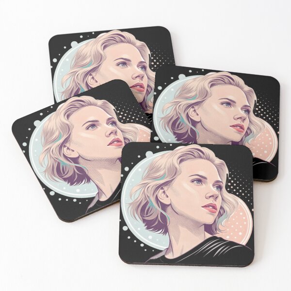 Item preview, Art - Scarlett Johansson Pastel Illustration Portrait With Airbrush Glow and Soft Golden Accents designed and sold by cautrapinacka.