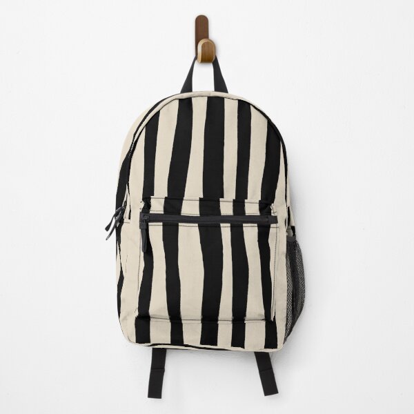 Item preview, Organic Stripe Black and Off White designed and sold by LittleFishStud.