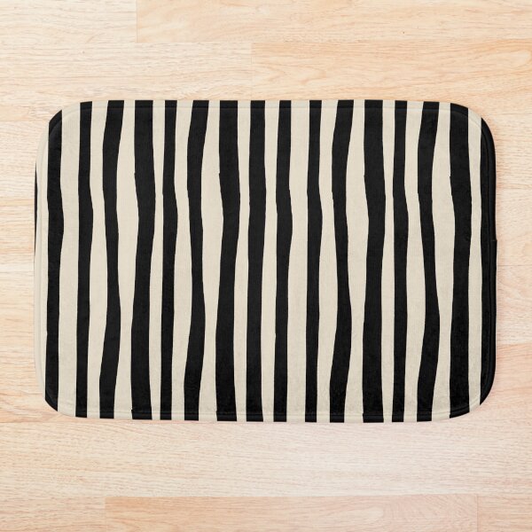 Item preview, Organic Stripe Black and Off White designed and sold by LittleFishStud.