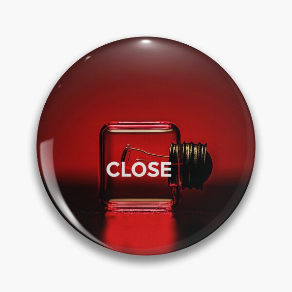 Item preview, Neon “CLOSE” Sign Inside Light Bulb – Modern Red Glow Aesthetic designed and sold by Grafititee.