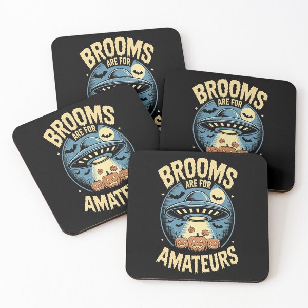 Item preview, Halloween UFO Alien Abduction Brooms Are For Amatuers designed and sold by gandebro.