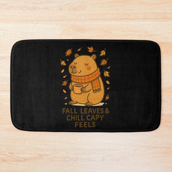 Item preview, Fall Leaves & Chill Capy Feels Animal Lover Gift designed and sold by artcultreone.