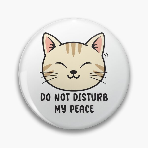 Item preview, Sleeping Cat Sticker | Do Not Disturb My Peace Introvert Gift designed and sold by STEAM & DREAM.