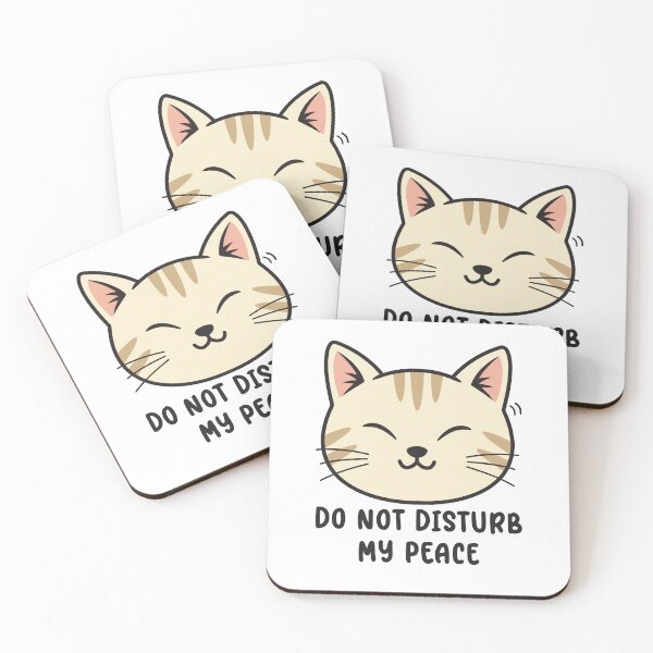 Item preview, Sleeping Cat Sticker | Do Not Disturb My Peace Introvert Gift designed and sold by STEAM & DREAM.