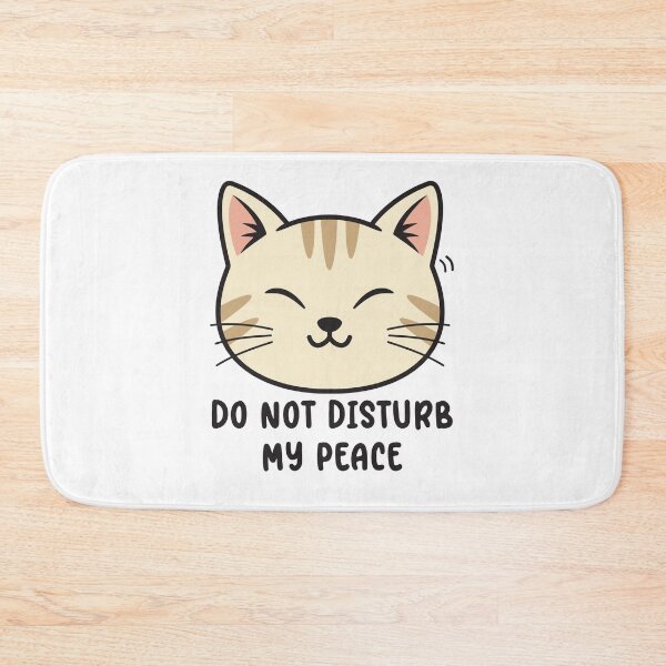 Item preview, Sleeping Cat Sticker | Do Not Disturb My Peace Introvert Gift designed and sold by STEAM & DREAM.