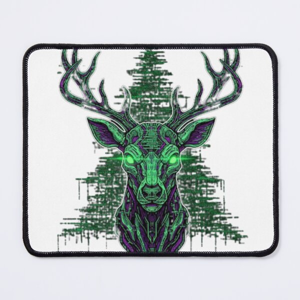 Item preview, Cybernetic Deer Head | Gamer Matrix Reindeer Art designed and sold by Rosuma Designs.