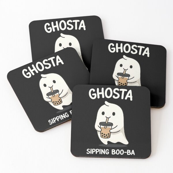 Item preview, Boba Ghost – Funny Kawaii Spooky Boba Theme designed and sold by Taans-Creation.