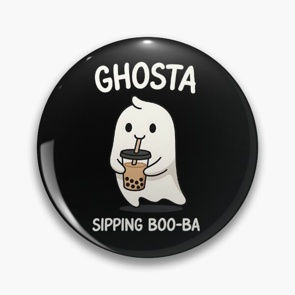 Item preview, Boba Ghost – Funny Kawaii Spooky Boba Theme designed and sold by Taans-Creation.