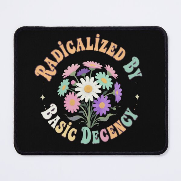 Item preview, Radicalized By Basic Decency Choose Heart Not Harm Retro Daisy Flowers designed and sold by SkeletonsDanger.