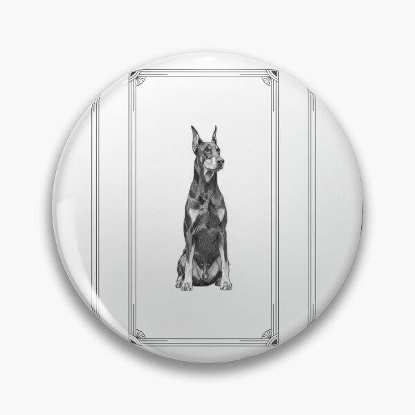 Item preview, Sitting Doberman - Pencil Sketch designed and sold by BitchcraftandCo.