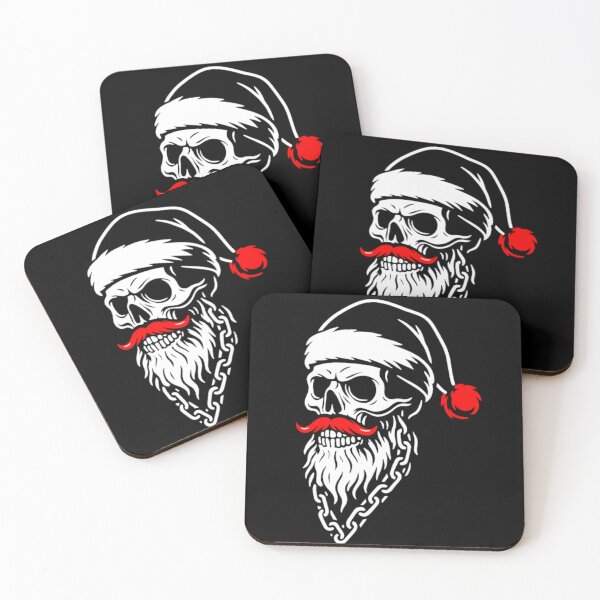 Item preview, Santa Skull – Badass Biker Christmas Design designed and sold by MS-Shop4you.