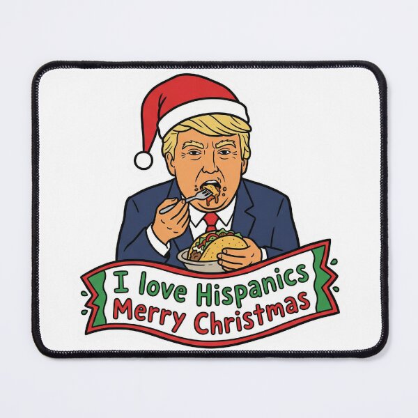 Item preview, I Love Hispanics Taco Christmas Funny Political Meme Holiday designed and sold by ArtByYunus.