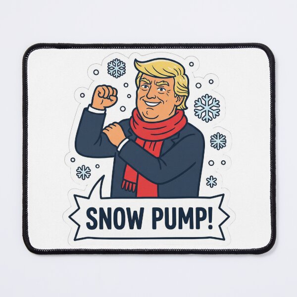 Item preview, Snow Pump Funny Winter Political Fist Pump Snowflake Holiday designed and sold by ArtByYunus.