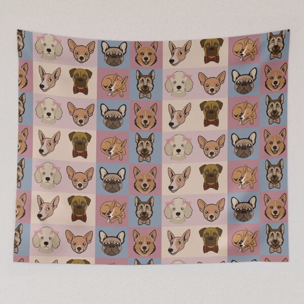 Item preview, Cute retro dogs II designed and sold by ellealsopaints.