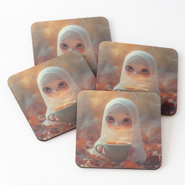 Item preview, Cozy Autumn Hijabi Girl With Hot Tea designed and sold by MiniPrintMagic.