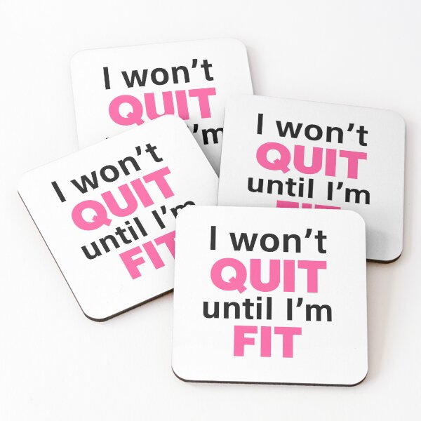 Item preview, I Won’t Quit Until I Am Fit – Workout Motivation designed and sold by artcultreone.