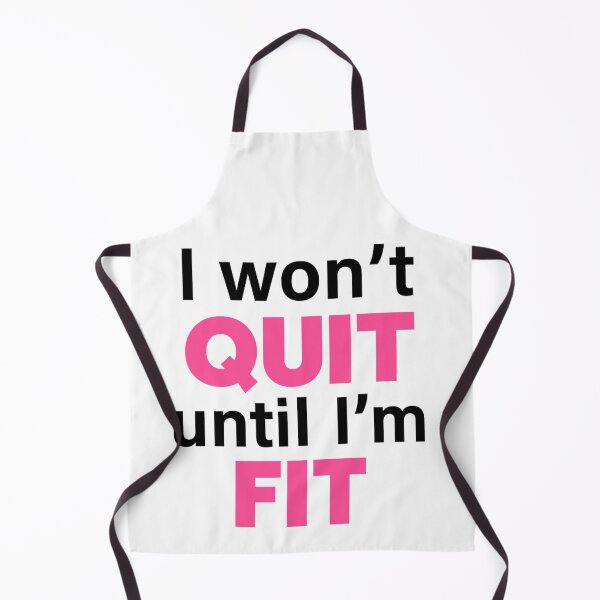 Item preview, I Won’t Quit Until I Am Fit – Workout Motivation designed and sold by artcultreone.