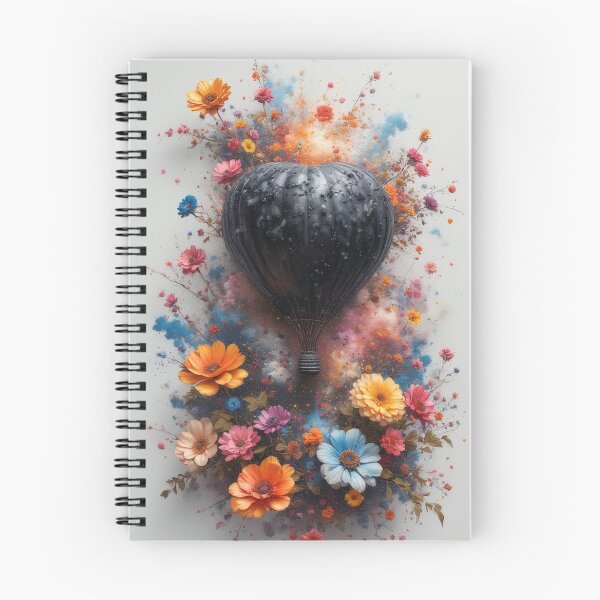 Item preview, Heart-shaped balloon journey through a flower garden. designed and sold by Mianku | Für das Leben.
