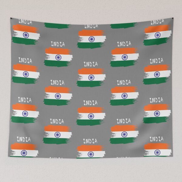 Item preview, India Brushstroke Flag – Bold Patriotic Art designed and sold by mashmosh.