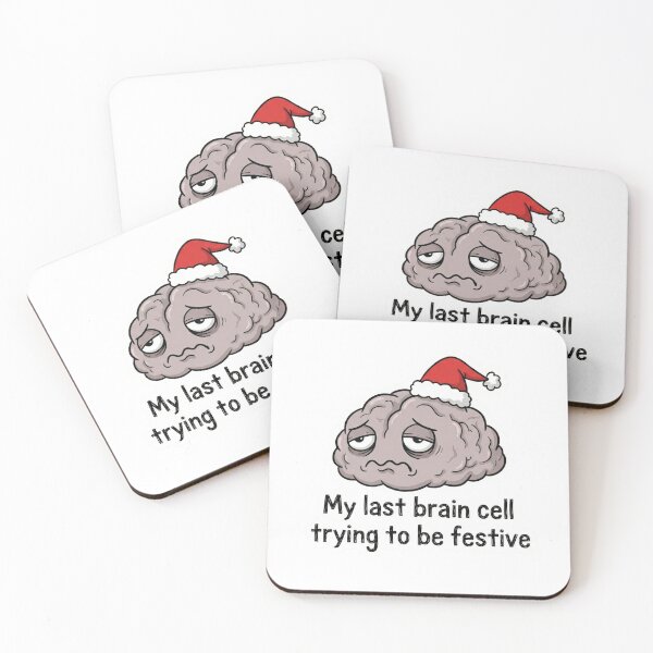 Item preview, Last Brain Cell Trying To Be Festive Christmas Funny Meme designed and sold by ArtByYunus.