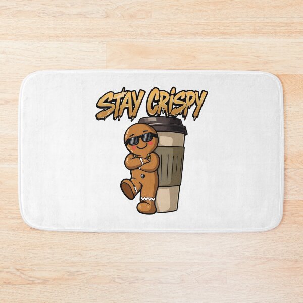 Item preview, Stay Crispy Gingerbread – Cool Coffee Lover Christmas Cookie designed and sold by MiszungART.