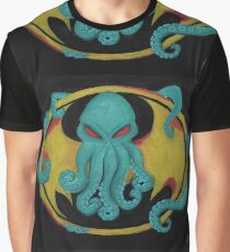 Cthulhu/Bat Symbol Graphic T-Shirt