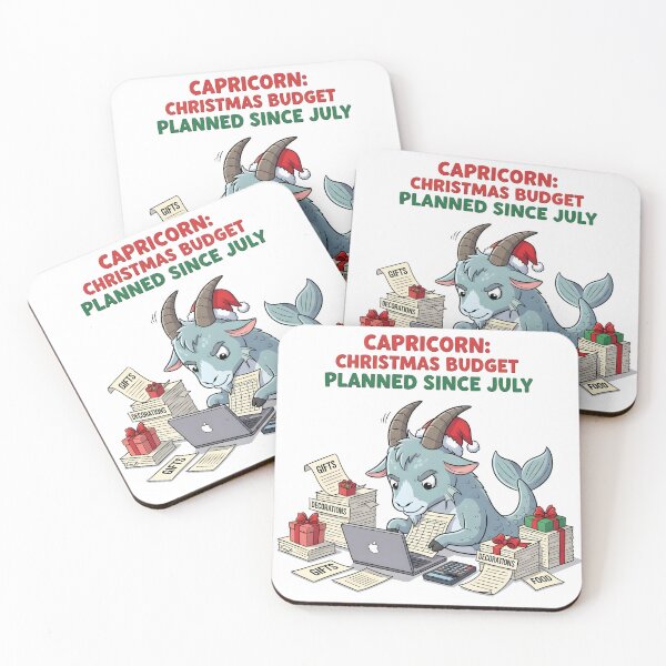 Item preview, Capricorn Christmas Budget Planner | Funny Zodiac Meme | December January Birthday Gift designed and sold by MGIT Creations.