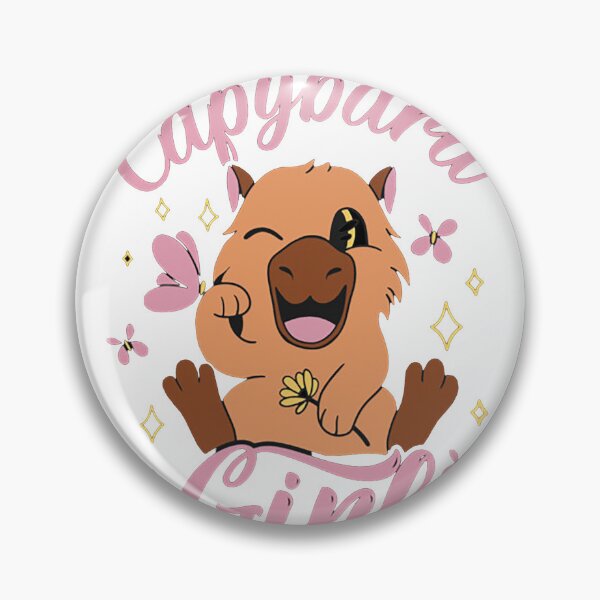 Item preview, Cute Capybara Girl – Rodent Animal Design designed and sold by Articooler.
