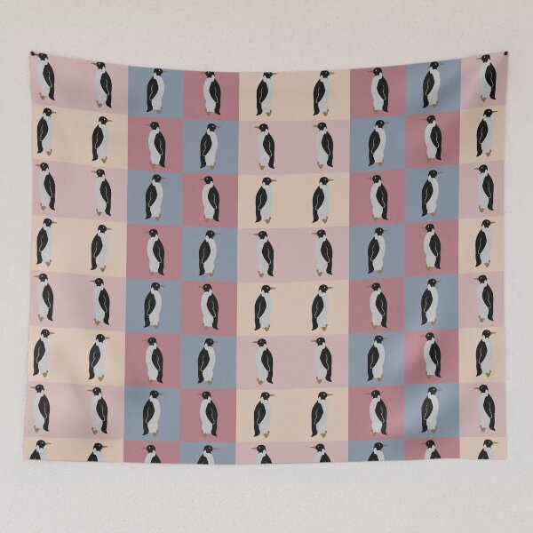 Item preview, Cute Winter Retro Penguins designed and sold by ellealsopaints.