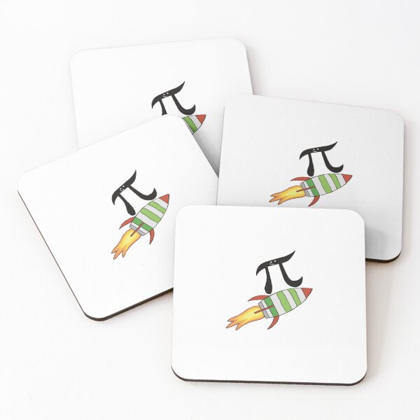 Item preview, Fast Pi on a rocket, Math Nerd Sticker High Flyer designed and sold by paintyfiction.