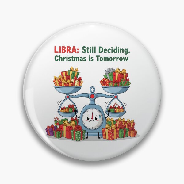 Item preview, Libra Christmas Indecision | Funny Zodiac Meme | September October Birthday Gift designed and sold by MGIT Creations.