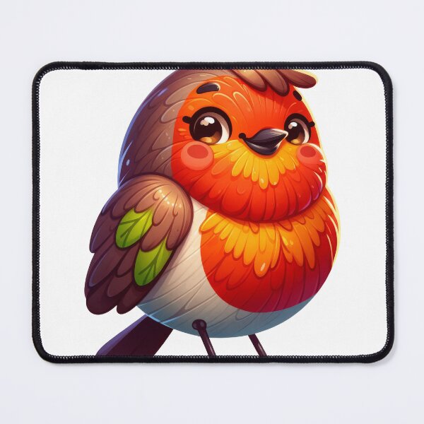 Item preview, Cute Robin Sticker – Kawaii Red-Breasted Bird Art designed and sold by LunaPixelStudio.