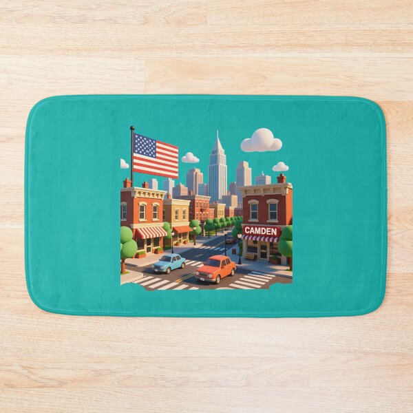 Item preview, Camden USA – 3D Cute Realistic City Scene ,  designed and sold by PaintMeWorld.