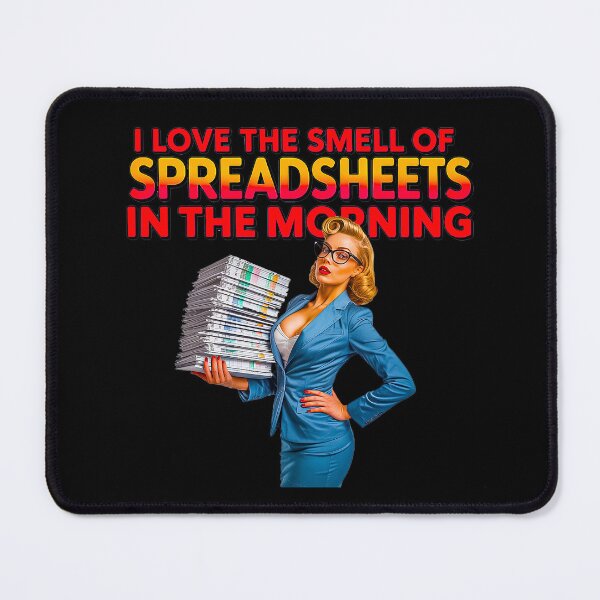 Item preview, Retro Spreadsheet Queen Carrying Massive Excel Stack designed and sold by Amanda's Factory.