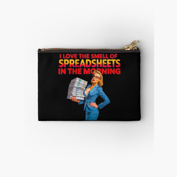 Item preview, Retro Spreadsheet Queen Carrying Massive Excel Stack designed and sold by Amanda's Factory.