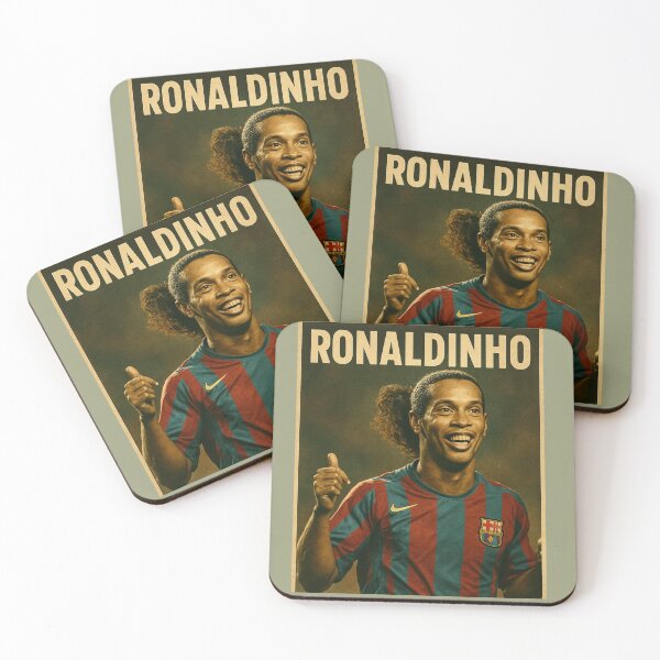 Item preview, Retro Ronaldinho Poster designed and sold by Footy-Heritage.