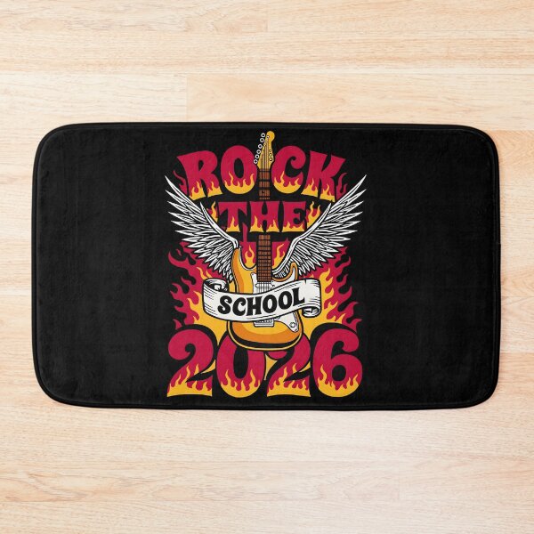 Item preview, Rock The School 2026 Winged Guitar Flames designed and sold by DrawHandArt.