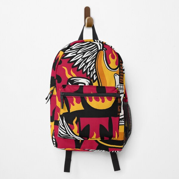 Item preview, Rock The School 2026 Winged Guitar Flames designed and sold by DrawHandArt.