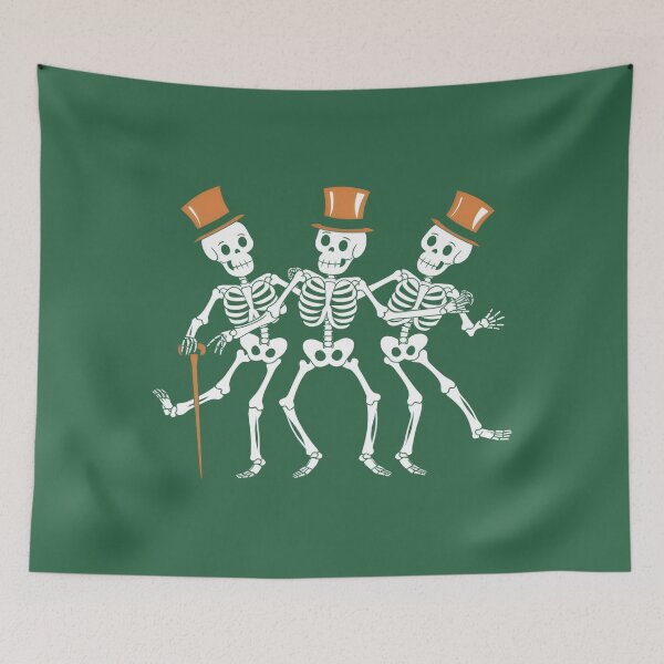 Item preview, Dancing skeleton trio. designed and sold by MyHappyArtShop.
