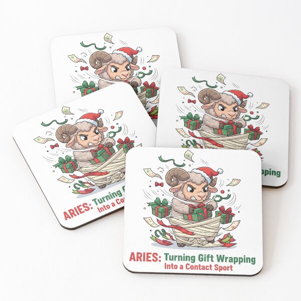 Item preview, Aries Gift Wrapping Chaos | Funny Zodiac Meme | March April Birthday Gift designed and sold by MGIT Creations.