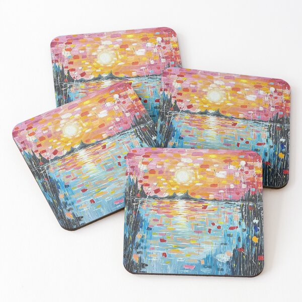 Item preview, Colors of the evening by the water designed and sold by MariaWinterArt.