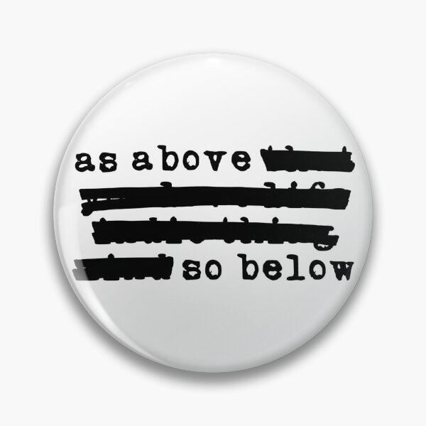 Item preview, As Above, So Below - Redacted (black font) designed and sold by Pencil on Paper CA.