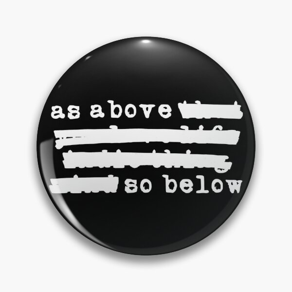 Item preview, As Above, So Below - Redacted (white font) designed and sold by Pencil on Paper CA.