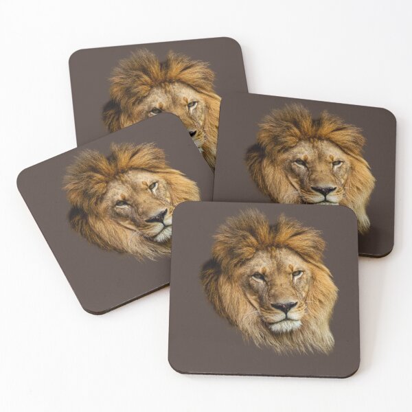 Item preview, Majestic Lion Portrait – King of the Jungle Wildlife designed and sold by Afridi Art House.
