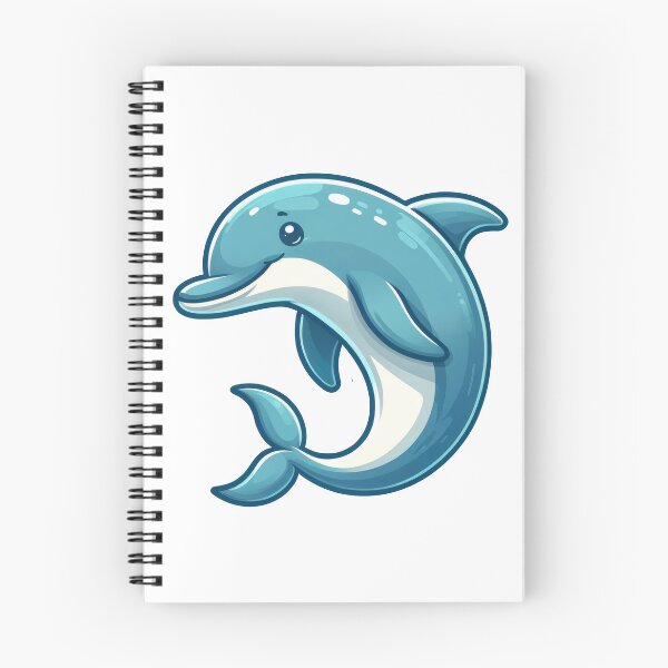 Item preview, Cute River Dolphin Sticker – Kawaii Aqua Animal Art designed and sold by LunaPixelStudio.