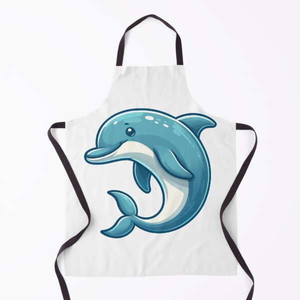 Item preview, Cute River Dolphin Sticker – Kawaii Aqua Animal Art designed and sold by LunaPixelStudio.