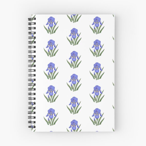 Item preview, Blue Iris Flower | Vintage Spring Botanical Flower designed and sold by FloriahStudio.