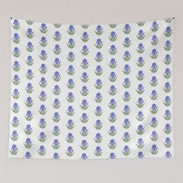 Item preview, Blue Iris Flower | Vintage Spring Botanical Flower designed and sold by FloriahStudio.