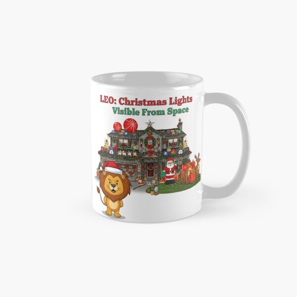 Item preview, Leo Christmas Lights From Space | Funny Zodiac Meme | July August Birthday Gift designed and sold by MGIT Creations.