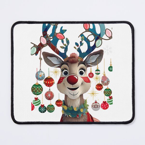 Item preview, Festive Reindeer Cartoon Design designed and sold by AKANKEDESIGN.